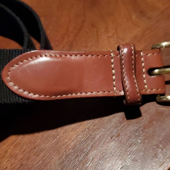 Torino European Ribbed Surcingle Black Belt 44 - Picture 3 of 9